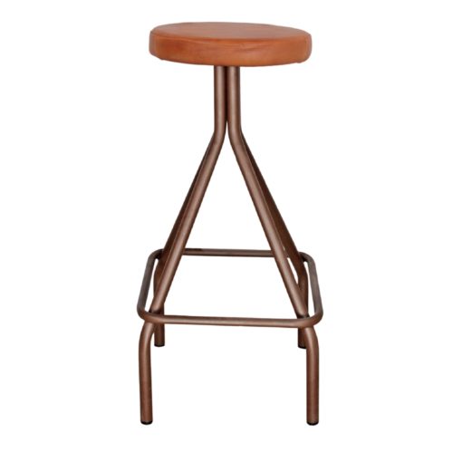 GAUCHO METAL AND LEATHER HIGH STOOL Industrial style. Find it on MisterWils. More than 4000sqm of showroom and warehouse. oxide 1