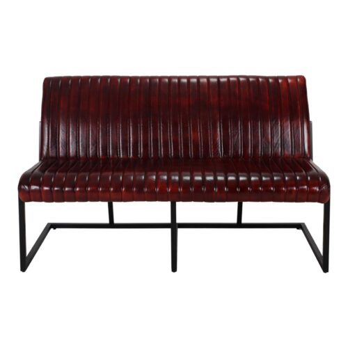 BARNY LEATHER BENCH