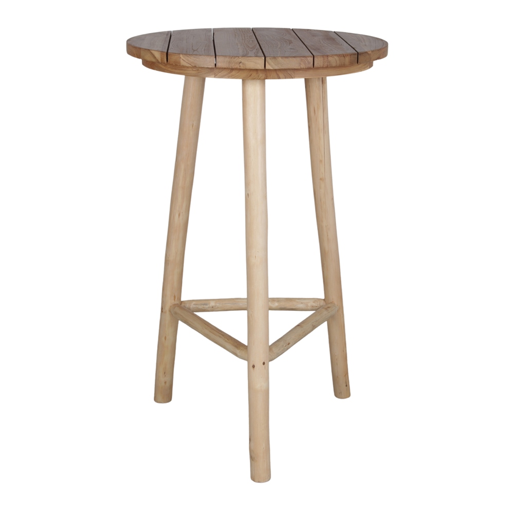 REPUBLICA HIGH TABLE Shabby Chic style, made of solid teak wood. Find it on MisterWils. More than 4000sqm of showroom and warehouse. 1