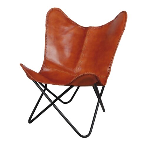 misterwils butterfly caramel leather armchair 1