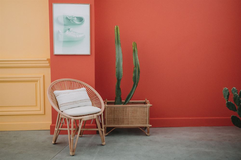Rattan planter