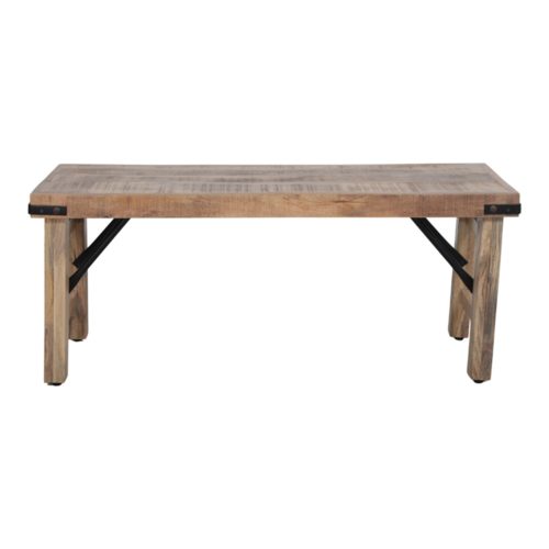 SILEX WOODEN BENCH Rustic style, made of tropical wood. Find it on MisterWils. More than 4000sqm of showroom and warehouse.1