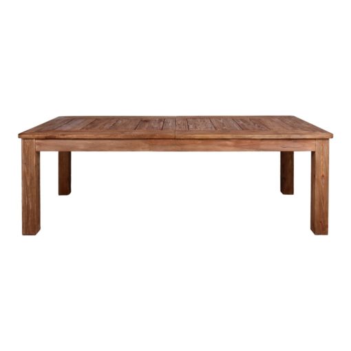 ORTEGA Mesa de comedor extensible estilo rústico vintage fabricada en madera de pino reciclado. Encuéntrala en MisterWils. Más de 4000m² de exposición y almacén.