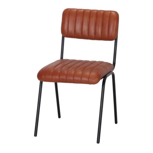 JENKI LEATHER CHAIR Industrial style. 1