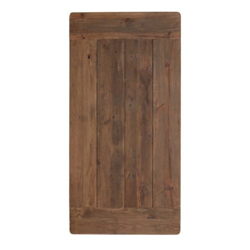 WALES RECTANGULAR WOODEN TABLETOP made of recycled pinewood. Find it on MisterWils. More than 4000sqm of showroom and warehouse. 1