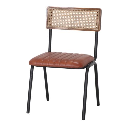 VANCOUVER LEATHER CHAIR Industrial Vintage style, 1