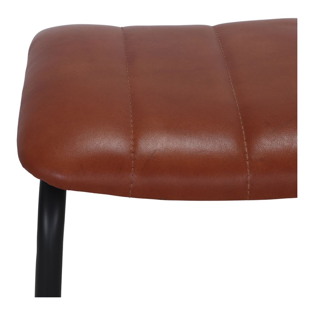 OXLEY MINI STOOL made of steel and leather. 4