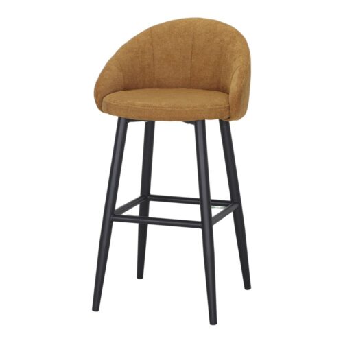 FLARY UPHOLSTERED HIGH STOOL
