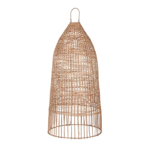 SCOOP RATTAN LAMPSHADE. 1