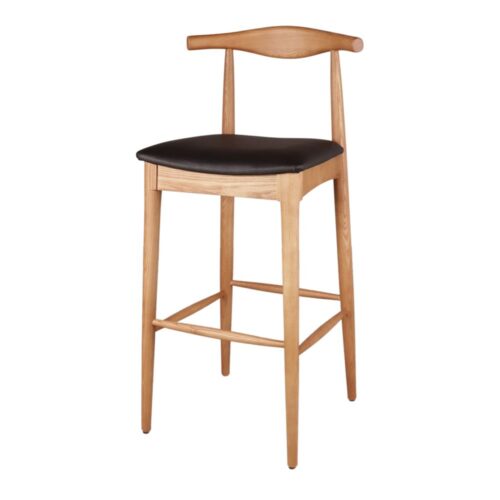 HANSEN UPHOLSTERED WOODEN HIGH STOOL. More than 4000sqm of showroom and warehouse.