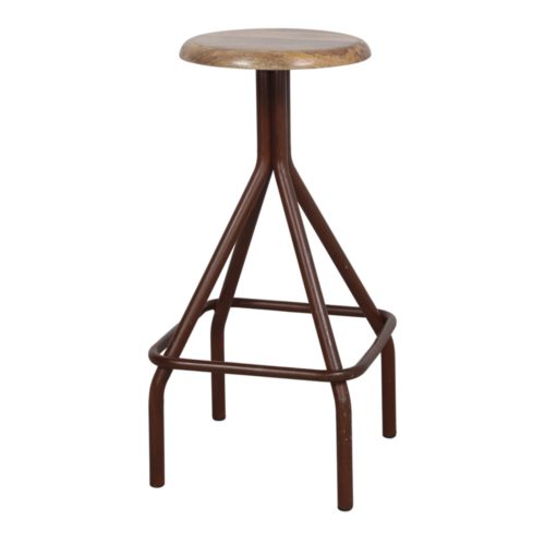 INKASPAR METAL AND WOOD HIGH STOOL Industrial style. Find it on MisterWils. More than 4000sqm of showroom and warehouse. oxide 1