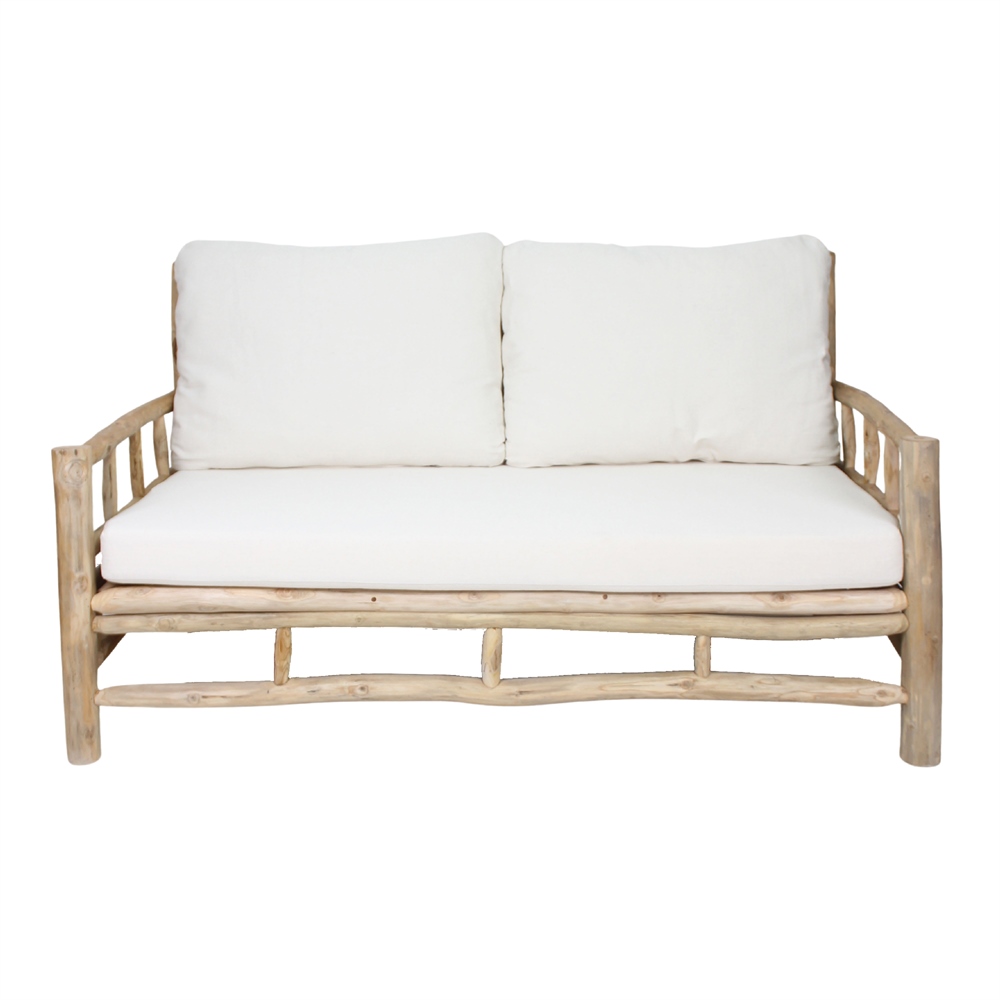 PANIOL WOODEN BENCH Rustic style, made of solid teak wood. Find it on MisterWils. More than 4000sqm of showroom and warehouse. 2