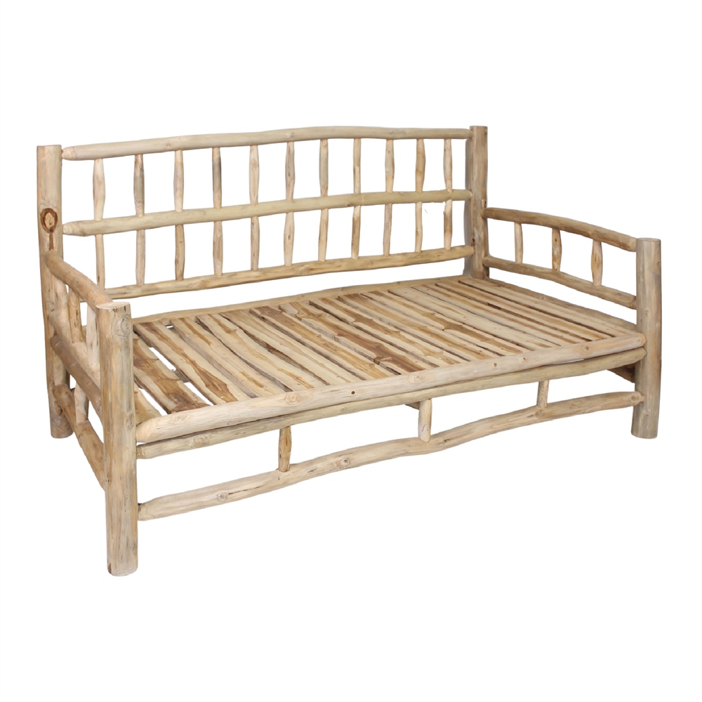 PANIOL WOODEN BENCH Rustic style, made of solid teak wood. Find it on MisterWils. More than 4000sqm of showroom and warehouse. 4