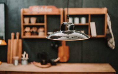 Dining room ceiling lamps made of metal