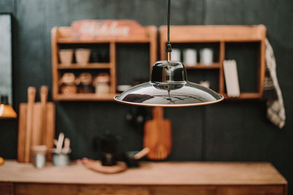 Dining room ceiling lamps made of metal
