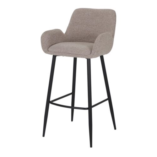 SATURNIN UPHOLSTERED HIGH STOOL Contemporary style, 1