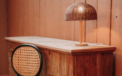 Natural and modern bedroom lamps