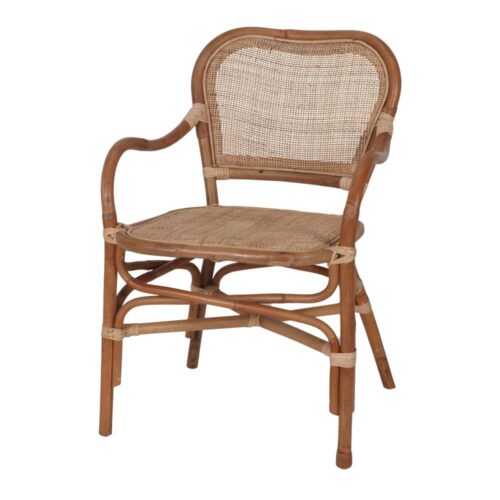 NAGORE RATTAN CHAIR with armrests 1