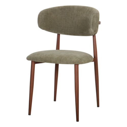 LETICE UPHOLSTERED CHAIR Contemporary style. green 1