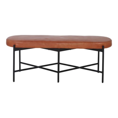 DUMBY LEATHER BENCH Vintage Industrial style. 1