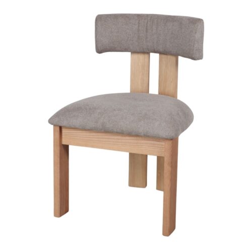 BIRDY WOODEN CHAIR. TRUFFLE 3/4