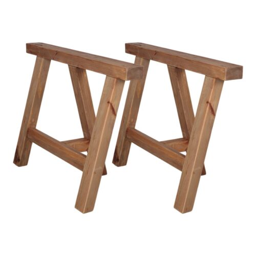 COLETTE TABLE TRESTLES Rustic Vintage style made of recycled pinewood. 1