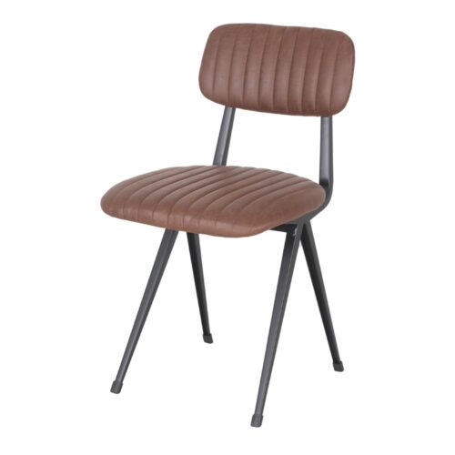 AMSTERDAM FAUX LEATHER CHAIR Industrial - Vintage style. 1