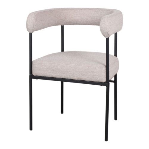 ELISA UPHOLSTERED CHAIR Contemporary style. STONE 1