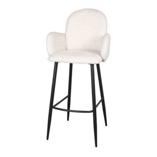 LAGOS UPHOLSTERED STOOL Contemporary style. 3/4