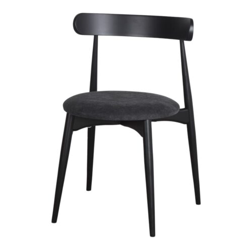 ESLAVA WOODEN CHAIR. black 1