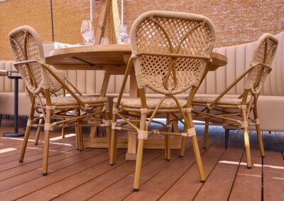 Fango restaurant furniture details