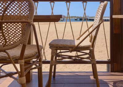 synthetic rattan chair terrace terrace restaurant fango