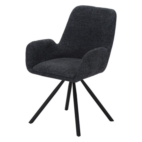 upholstered chair ozaka blue view 3/4