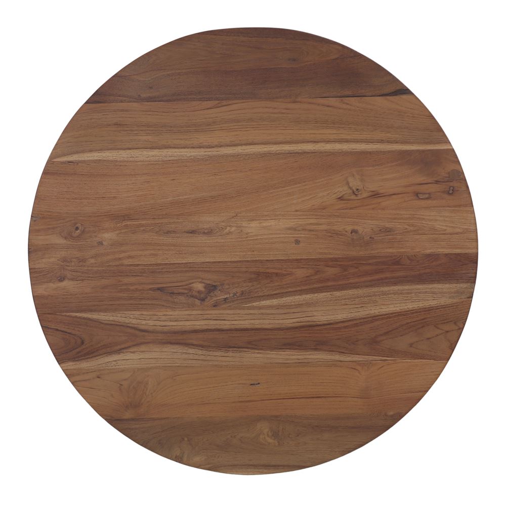 TULUM TEAK WOOD TABLETOP with beveled edge. round 1