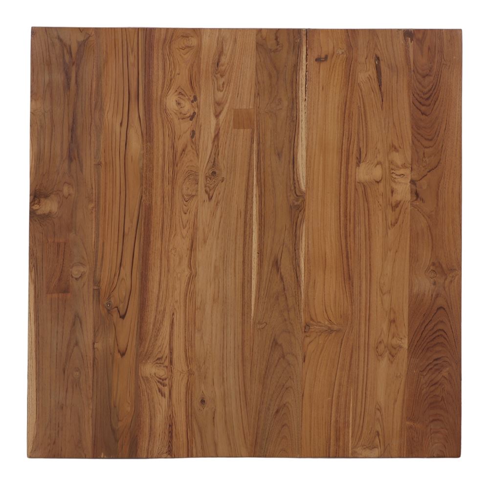 TULUM TEAK WOOD TABLETOP with beveled edge. sqaure 1