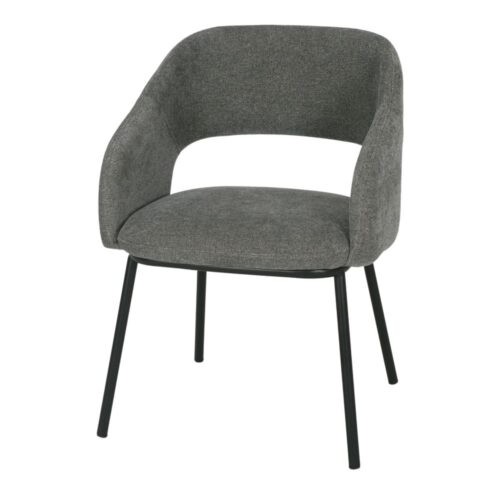 KIMY UPHOLSTERED CHAIR Contemporary style. greenish grey 1