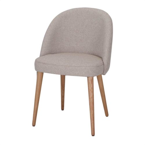 RENATA UPHOLSTERED CHAIR contemporary style. champagne 1