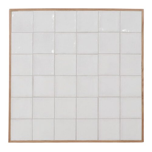 KRISTEN WOOD AND CERAMIC TABLETOP Mediterranean style WHITE 1