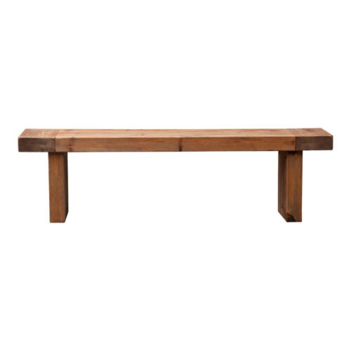 BERMEO WOODEN BENCH made of recycled pinewood.