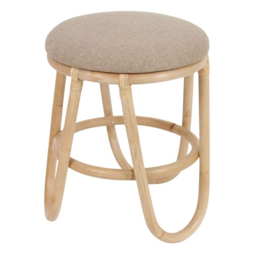 LUANDA RATTAN LOW STOOL. 1
