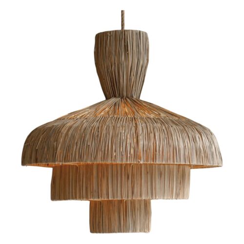 ORCHID RATTAN LAMPSHADE Mediterranean style. 1